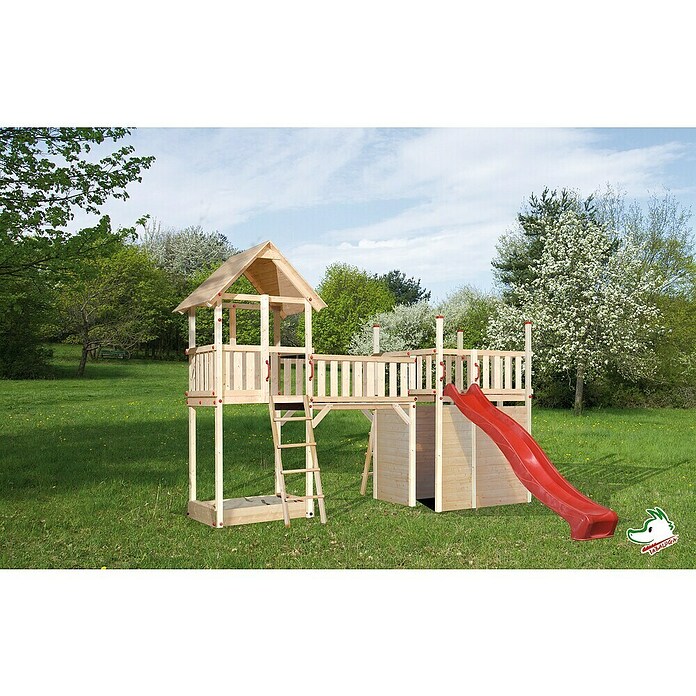 Weka Kinderspielturm Tabaluga (Höhe: 331 cm, Holz, Natur) | BAUHAUS