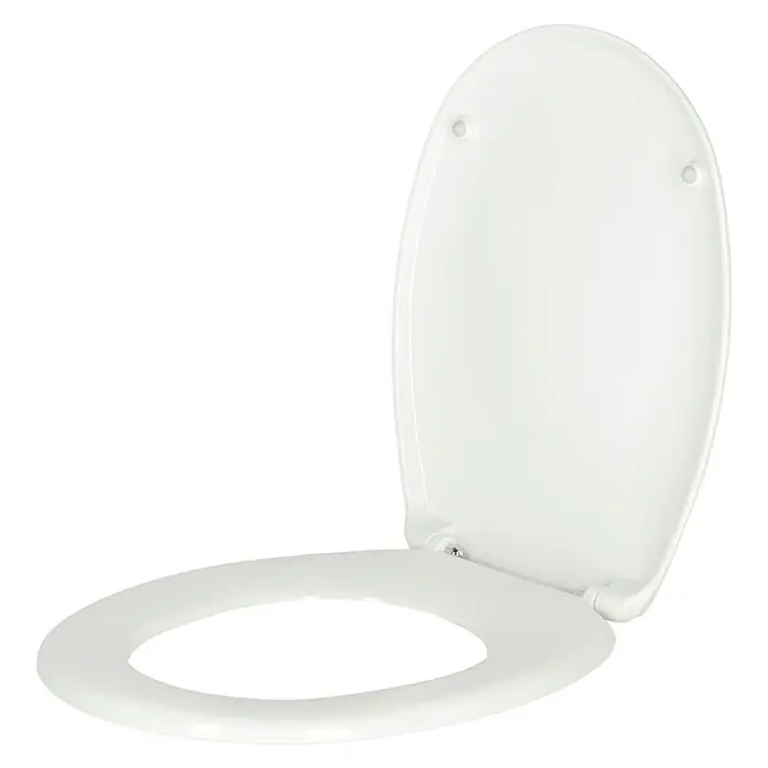 Poseidon WC-Sitz Ottawa - Duroplast, Weiß, Mit Absenkautomatik - Ein strahlend weißer Toilettensitz mit Deckel, ideal für jedes Badezimmer. Das minimalistische Design sorgt für Sauberkeit und Hygiene.