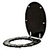 Poseidon WC-Sitz Concha (Schwarz, Polyresin)