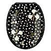 Poseidon WC-Sitz Concha (Schwarz, Polyresin)