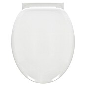 Tapa de WC Miami (Caída amortiguada, Plástico, Blanco)