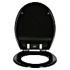 Poseidon WC-Sitz Rio (Mit Absenkautomatik, Holzkern, Schwarz)