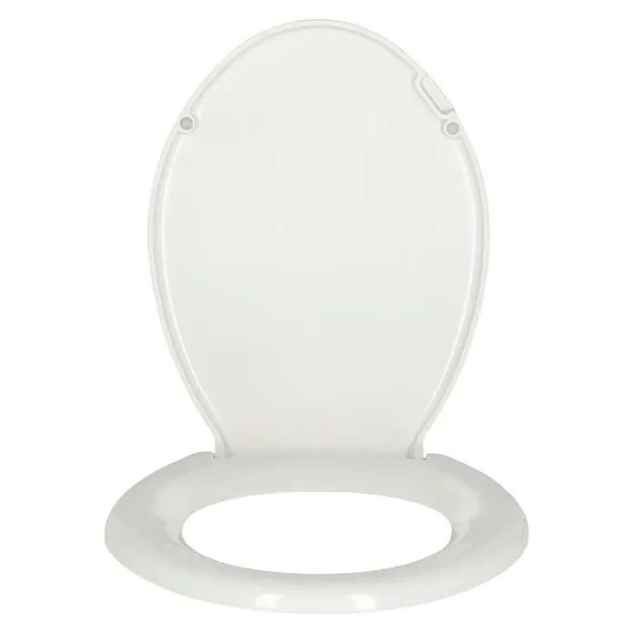 Poseidon WC-Sitz Dallas - Duroplast, Weiß - Weißer Toilettensitz mit ovaler Form, der für eine Vielzahl von Standardtoiletten geeignet ist und für Komfort und Hygiene im Badezimmer sorgt.