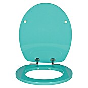 Poseidon Tapa de WC (Caída amortiguada, MDF, Azul)