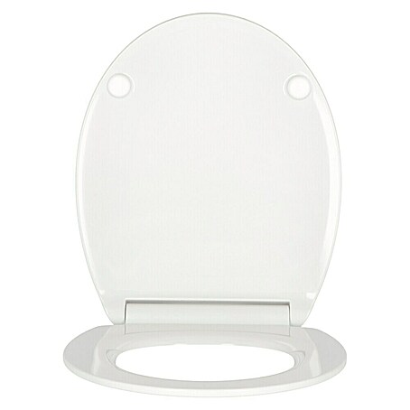 Poseidon WC-Sitz Flat (Duroplast, Weiß, Mit Absenkautomatik)