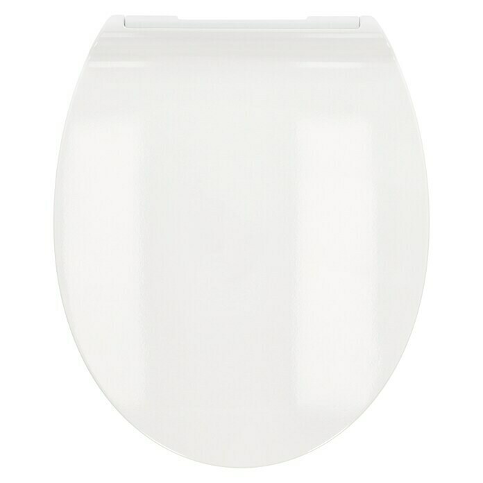 Poseidon WC-Sitz FlatMit Absenkautomatik, Duroplast, Weiß Top View