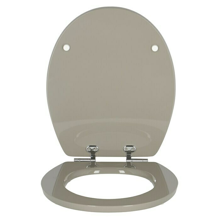 Poseidon WC-Sitz KoloritMit Absenkautomatik, MDF, Anthrazit Front View