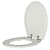 Poseidon Tapa de WC (Caída amortiguada, Núcleo de madera, Desmontable, Blanco)