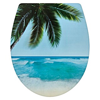 Poseidon Toiletzitting Palm Beach (Softclose, Duroplast, Afneembaar, Meerkleurig)