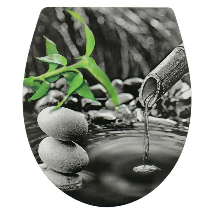 Poseidon WC-Sitz Zen Garden Magic Duroplast, Mehrfarbig) | Motion Abnehmbar, Absenkautomatik, BAUHAUS (Mit
