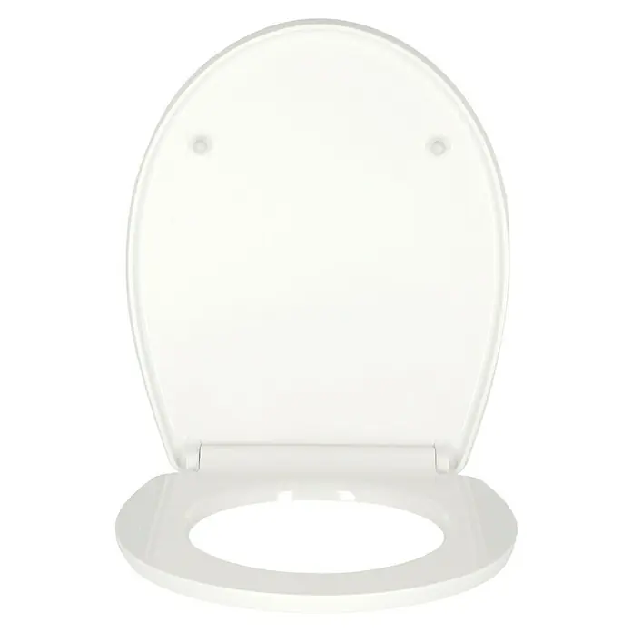 Poseidon WC-Sitz Lifestyle Magic Motion - Duroplast, Mehrfarbig, Mit Absenkautomatik - Nahaufnahme eines weißen Toilettensitzes mit Deckel, der für Hygiene und Komfort im Badezimmer sorgt.