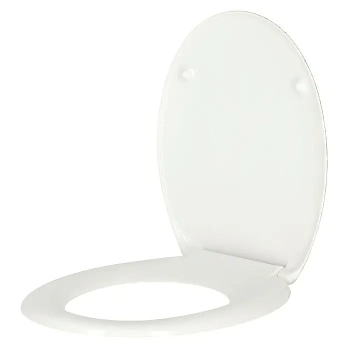 Poseidon WC-Sitz Mr. Right - Duroplast, Mehrfarbig, Mit Absenkautomatik - Weiße Toilettenbrille mit ovalem Design, perfekt für jedes Badezimmer. Die glatte Oberfläche sorgt für einfache Reinigung und hohen Komfort.