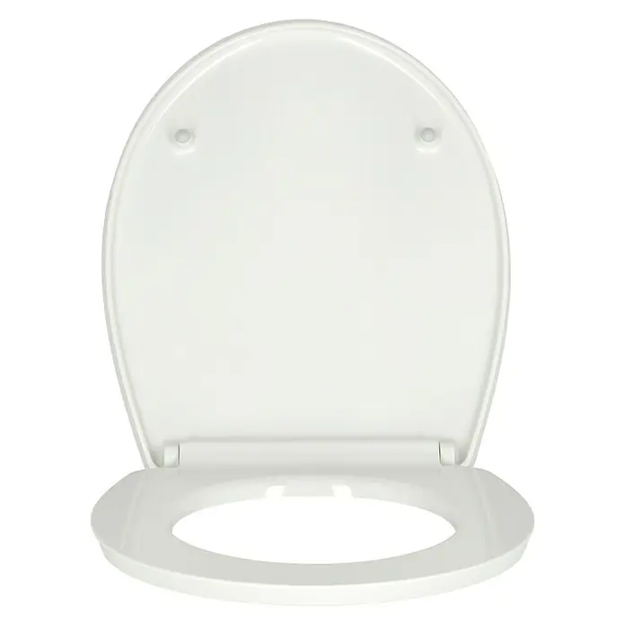Poseidon WC-Sitz Roncalli - Duroplast, Mehrfarbig, Mit Absenkautomatik - Weißer Toilettensitz mit Deckel, ideal für jedes Badezimmer. Praktisch und hygienisch.