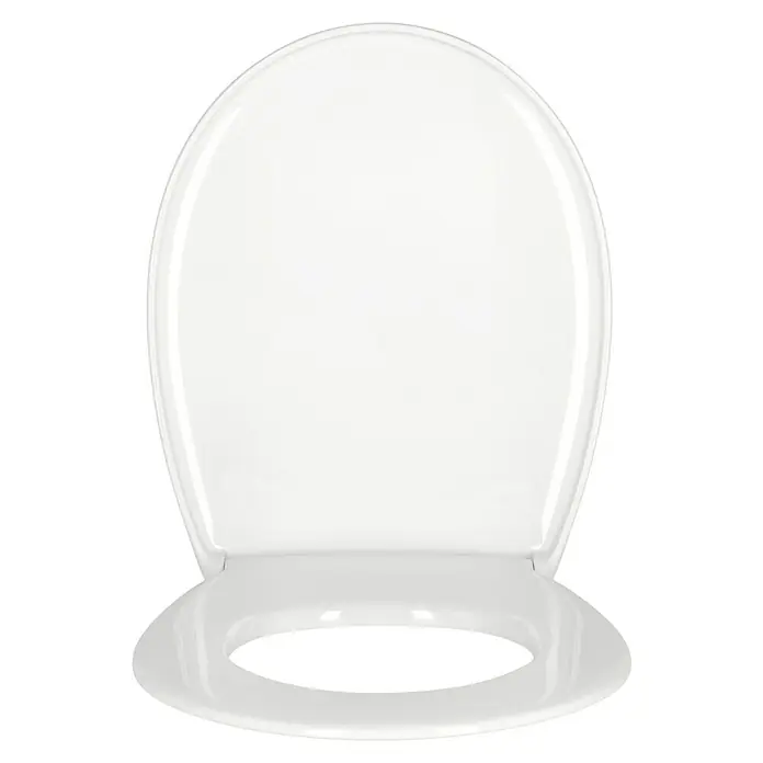 Poseidon WC-Sitz Mahe - Duroplast, Weiß, Mit Absenkautomatik - Weißer Toilettensitz mit Deckel. Moderner Toilettendeckel aus Kunststoff für eine stilvolle Badezimmerausstattung und bequemen Komfort.