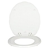 Poseidon WC-Sitz Como II (Mit Absenkautomatik, Abnehmbar, Holzkern, Weiß)