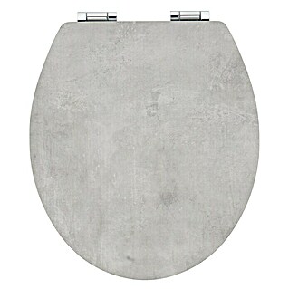 Poseidon WC-Sitz Grey Stone (Mit Absenkautomatik, MDF, Abnehmbar)