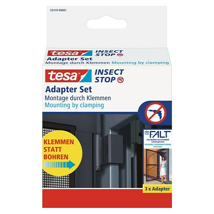 Tesa Adapter Insect Stop FALTAnthrazit Front View