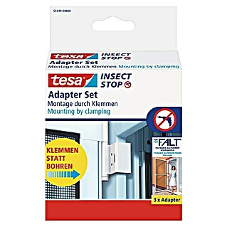Tesa Adapter-Set Insect Stop FALT Tür (Weiß)