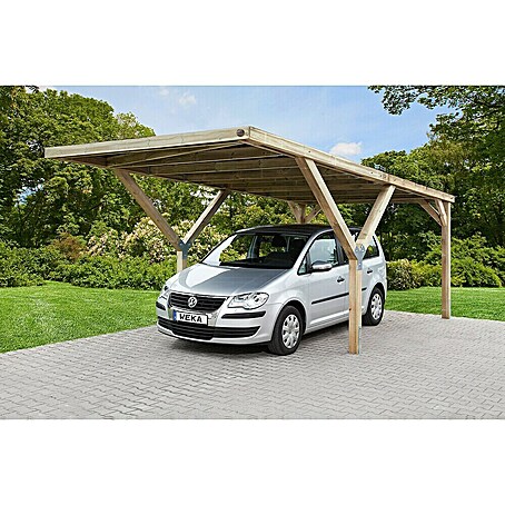 Weka Carport 612 (306 x 606 cm, Holz, Carport geeignet für: PKWs)