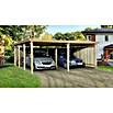 Weka Carport 618 (Holz, Doppelcarport, Natur, Grundfläche: 34,042 m², Mit Stahldach) | BAUHAUS