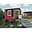Weka Gartenhaus Designhaus 213 (Außenmaß inkl. Dachüberstand (B x T): 338 x 338 cm, Holz, Schwedenrot/Weiß) | BAUHAUS