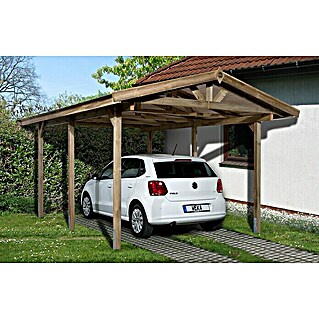 Weka Carport 611 (340 x 500 cm, Holz, Carport geeignet für: PKWs)
