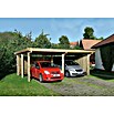 Weka Carport 618 (Holz, Doppelcarport, Natur, Grundfläche: 22,925 m², Mit Stahldach) | BAUHAUS