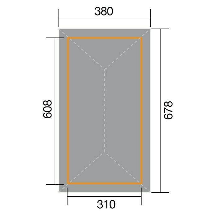 Weka Pavillon Gartenoase 651 B (L x B: 380 x 678 cm, Mit Dachschindeln) | BAUHAUS