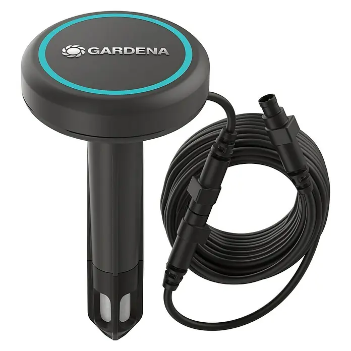 Gardena Bodenfeuchtesensor - Passend für: Gardena Bewässerungscomputer Flex/Select/Bluetooth®/Master/MultiControl duo - Gardena-Bodenfeuchtigkeitssensor zur Messung des Feuchtigkeitsgehalts im Boden für eine optimale Bewässerung. Mit praktischem Anschlusskabel.