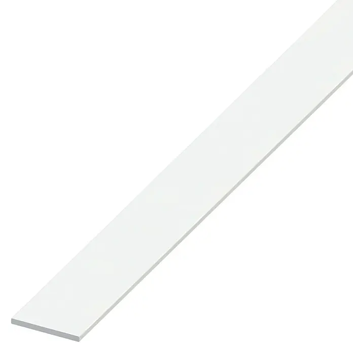 Kantoflex Flachprofil - Kunststoff, Weiß, L x B x S: 1.000 x 20 x 3 mm - Weißer Deckenabschlussleiste, geeignet um einen sauberen Übergang zwischen Wand und Decke zu schaffen und Unregelmäßigkeiten zu verbergen.