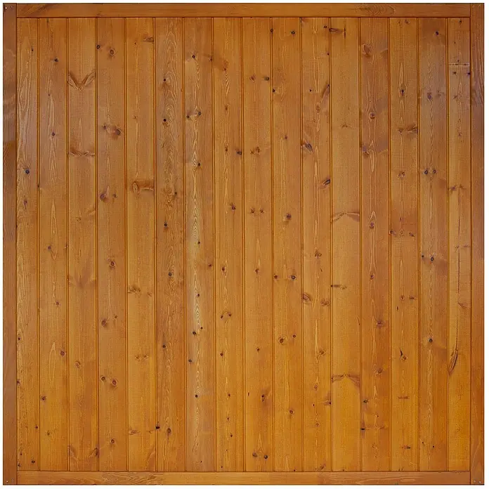 Andrewex Sichtschutzelement Oxford - 180 x 180 cm, Pinie - Holzpaneel in warmen Farben mit ausgeprägten Maserungen und Astlöchern, gerahmt für eine rustikale Optik. Perfekt für Wandverkleidungen.
