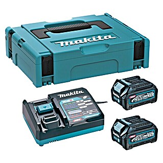 Makita XGT 40 V max. Accu en lader (40 V, 2 accu's, 2,5 Ah, Passend bij: Makita 40 V max. XGT-serie)