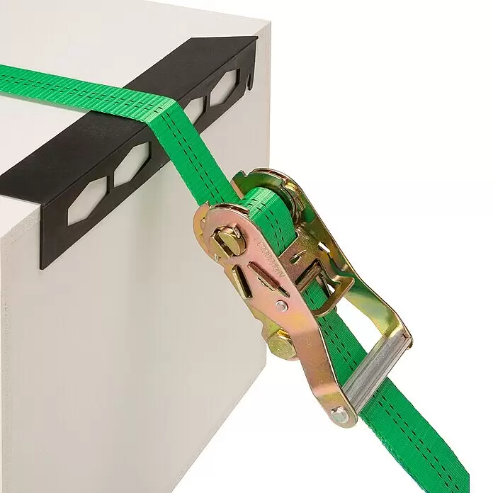 Conacord Spanngurt - 6 m x 3,5 cm, Belastbarkeit: 1.000 kg, Zweiteilig, 2 Karabinerhaken - Anwendungsbeispiel
