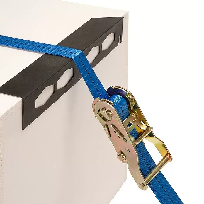 Conacord Spanngurt - 5 m x 2,5 cm, Mit Ratsche, Karabinerhaken - Anwendungsbeispiel