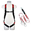 Conacord Set de protección contra caídas Twin (Cinturón doble con mosquetones, Tamaño: 48 - 56)