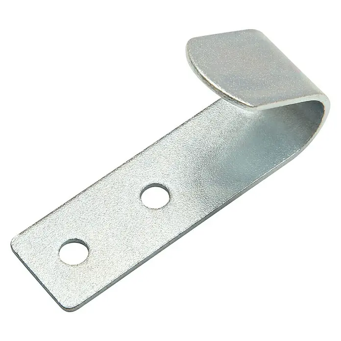 Conacord Flachhaken - 67 x 20 mm, Belastbarkeit: 100 kg, 2 Stk. - Metallhaken mit zwei Löchern zur Befestigung. Ideal zum Aufhängen von Gegenständen.