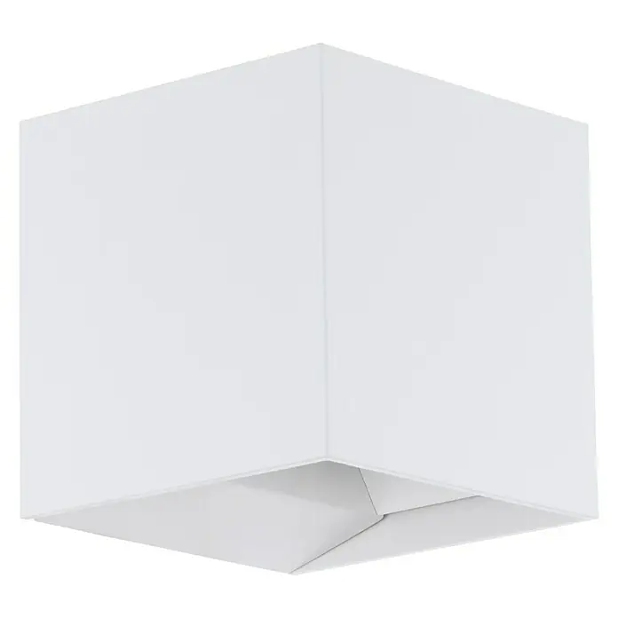 Eglo LED-Außenwandleuchte Calpino - 3,3 W, 10,5 x 10,5 x 10,5 cm, Weiß, IP54 - Moderne, würfelförmige Deckenleuchte in Weiß. Perfekt für eine stilvolle und funktionale Beleuchtung in jedem Raum.