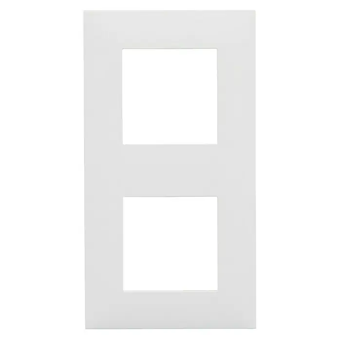 Legrand Valena Next Marco - Blanco, Modelo de mecanismos: x 2, Plástico, Colocar - Cubierta de marco doble blanca para interruptores y enchufes, ideal para interiores modernos y fácil instalación.