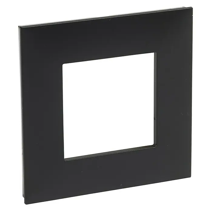 Legrand Valena Next Marco - Negro, Modelo de mecanismos: x 1, Plástico, Instalar - Marco de fotos negro con apertura rectangular para fotos u obras de arte. El marco tiene un diseño elegante y moderno.