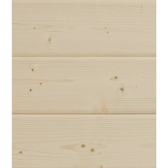 Weka Rückwand Line - Natur, Breite: 147 cm, Passend für: Weka Gartenhaus Designhaus wekaLine 172 A - Helles Holzpaneel mit natürlicher Maserung, ideal für Innenraumgestaltung und Möbelbau, mit feinen Astlöchern für rustikalen Charme.