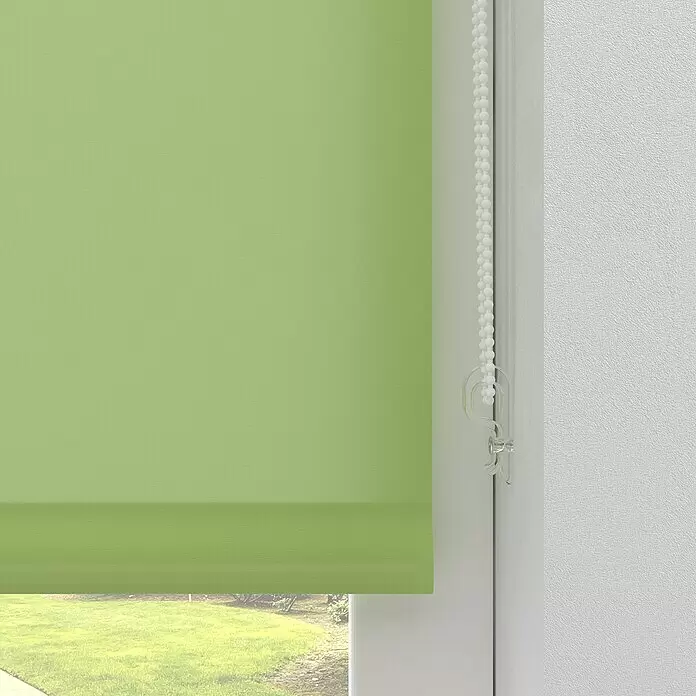 Expo Ambiente Rollo Mini - B x H: 90 x 210 cm, Grün, Uni, Tageslichtdurchlässig - Detailaufnahme