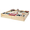 Muddy Buddy Sandkasten Beach Rebel (L x B x H: 135 x 125 x 20 cm, Holz, Rosa/Natur) | BAUHAUS