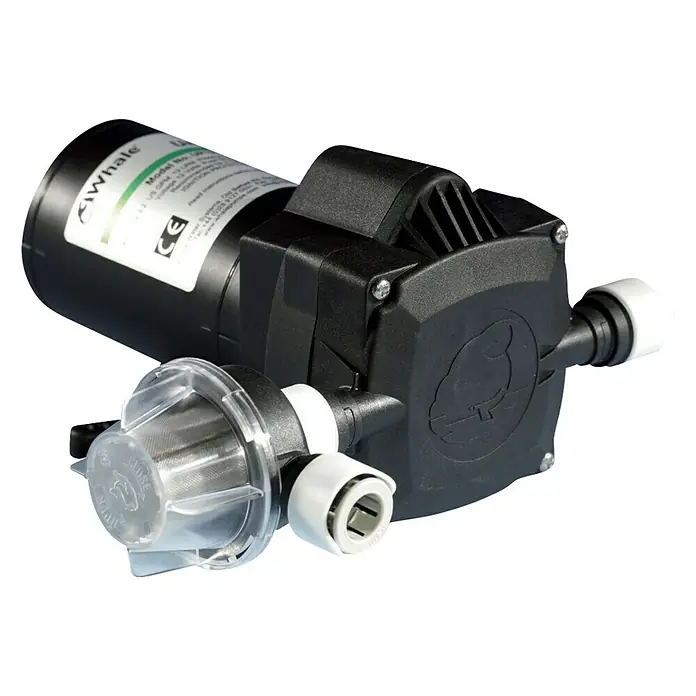 Whale Pumpe - Max. Fördermenge: 18 l/min, 12 V - Whale Pumpe: Eine kompakte und leistungsstarke Pumpe für Boote und Wohnmobile. Zuverlässige Wasserversorgung für unterwegs.