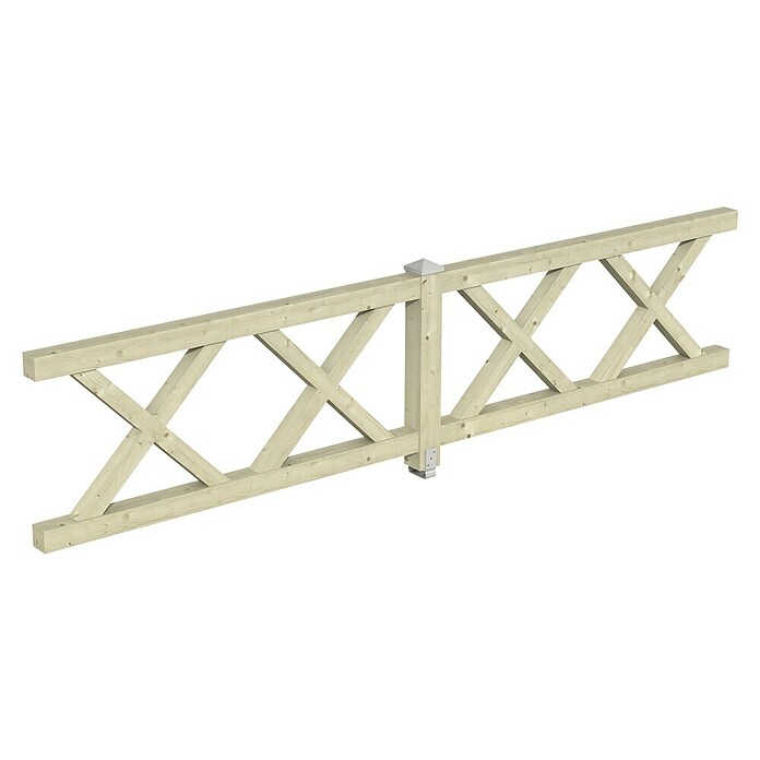SKAN HOLZ Brüstungsgeländer (Passend für: Skan Holz Leimholz-Pavillons, Pfostenabstand 400 cm, Natur) | BAUHAUS