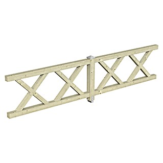 SKAN HOLZ Brüstungsgeländer (Passend für: Skan Holz Leimholz-Pavillons, Pfostenabstand 400 cm, Natur)