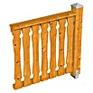 SKAN HOLZ Brüstungsgeländer (Passend für: Skan Holz Leimholz-Terrassenüberdachungen & -Pavillons, Pfostenabstand min. 270 cm, Eiche Hell) | BAUHAUS
