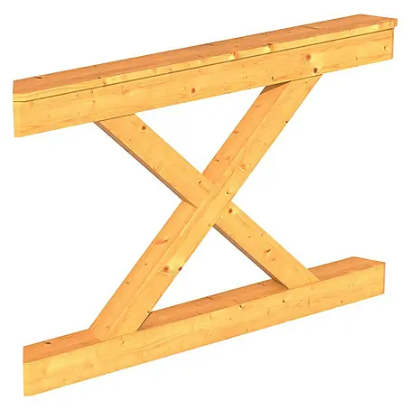 SKAN HOLZ  Brüstungsgeländer Andreaskreuz