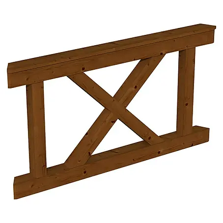 SKAN HOLZ  Brüstungsgeländer Andreaskreuz