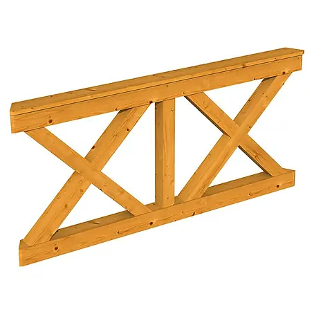 SKAN HOLZ  Brüstungsgeländer Andreaskreuz