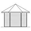SKAN HOLZ Gartenpavillon Amelo (Holz, Schiefergrau) | BAUHAUS